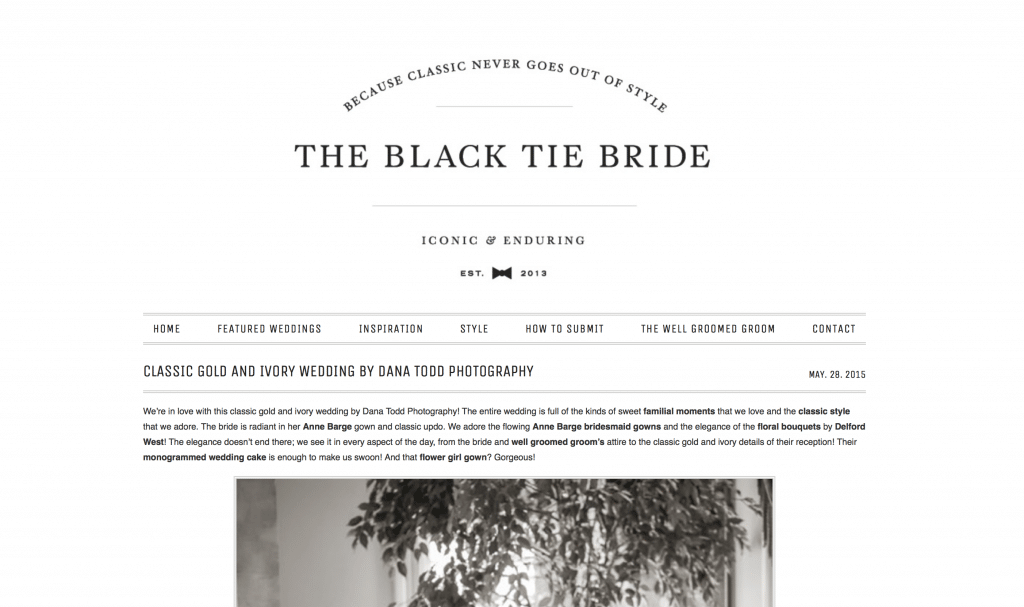 Black Tie Bride