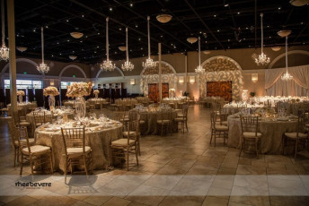 12 Light Crystal Chandeliers, GOBO Washes, and Table Spotlights