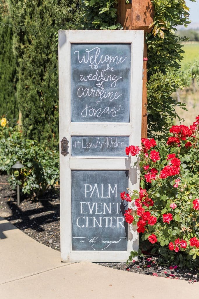 Palm Event Center wedding details 