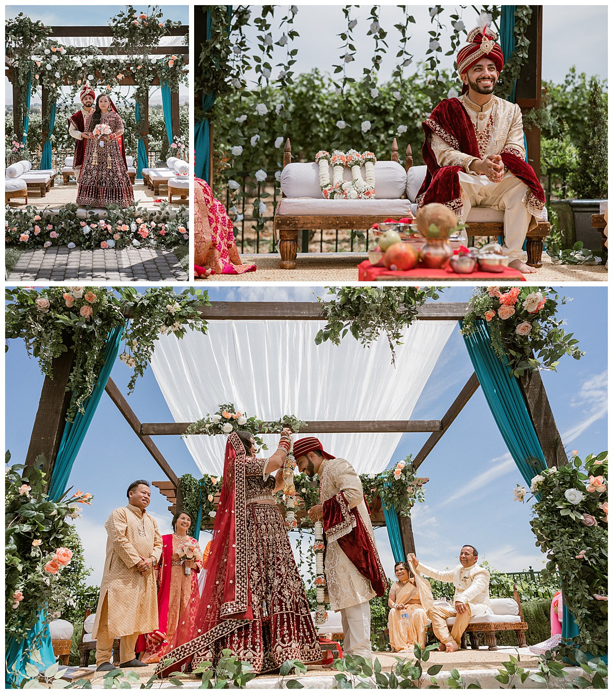 Indian wedding ceremony for Nancy and Aakash