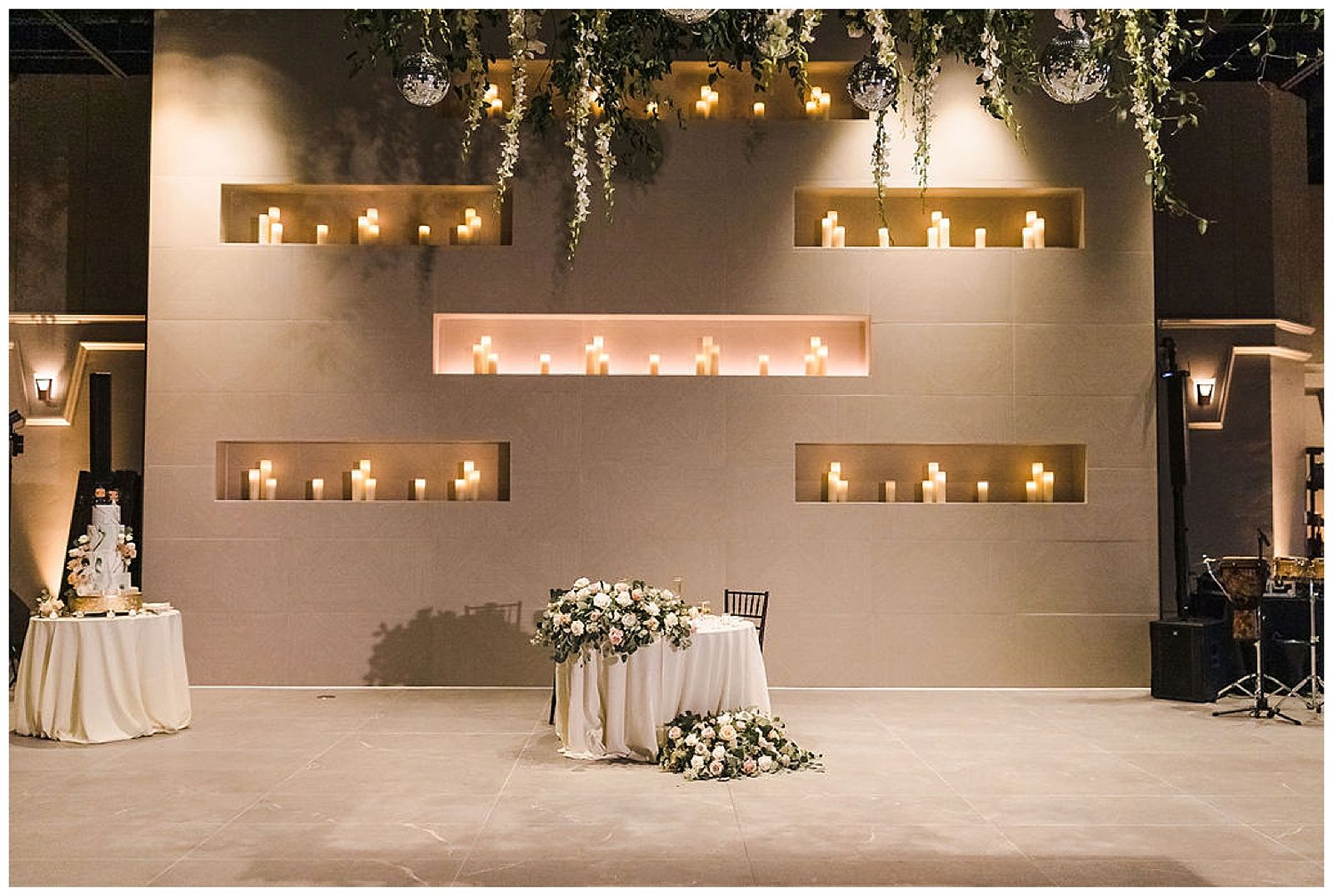 sweet heart table at Palm Event Center