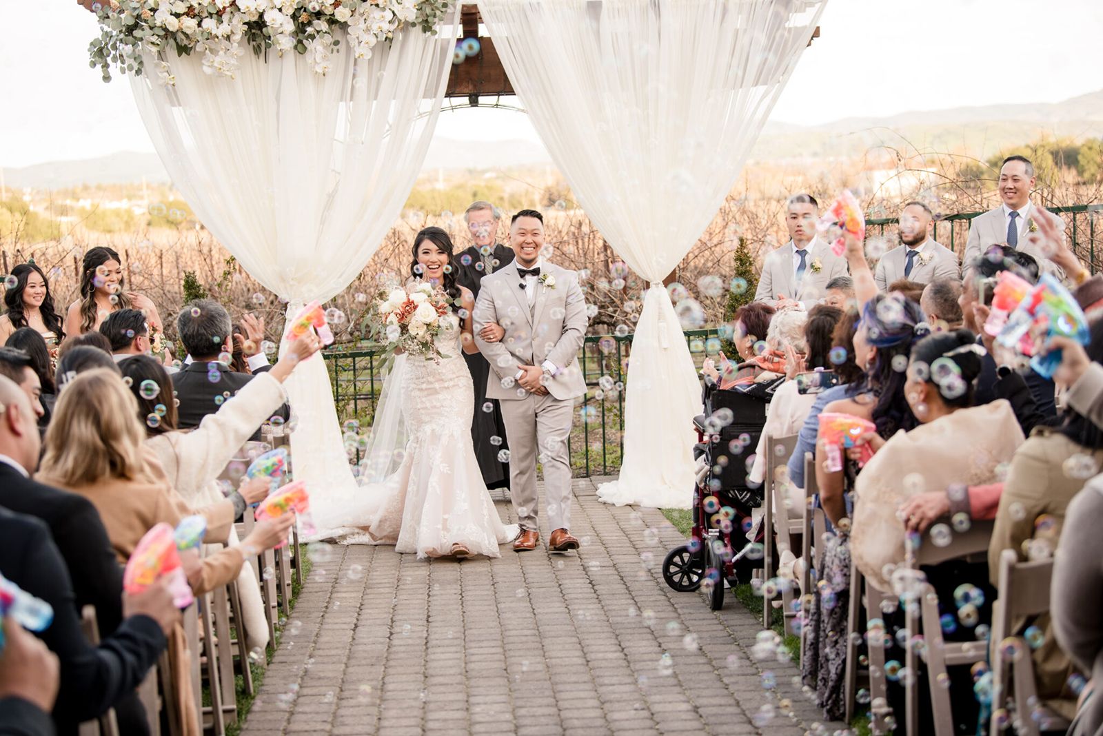 romantic garden affair ceremony
