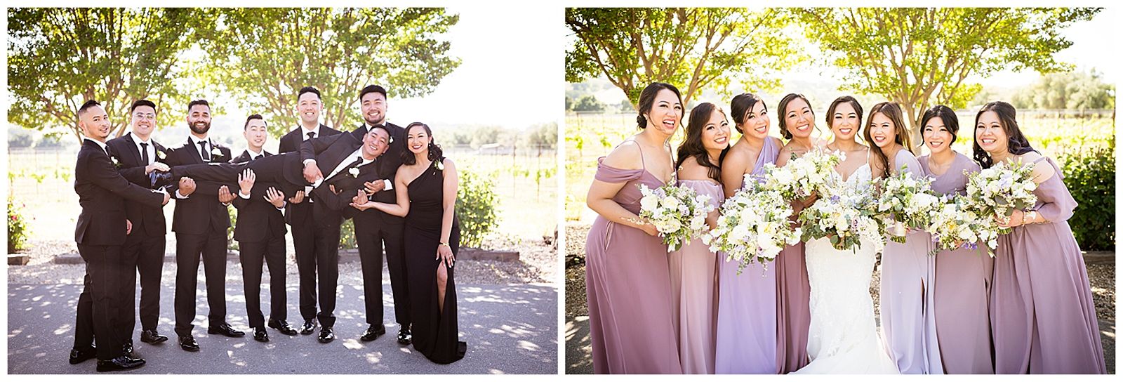 groomsmen and bridesmaids