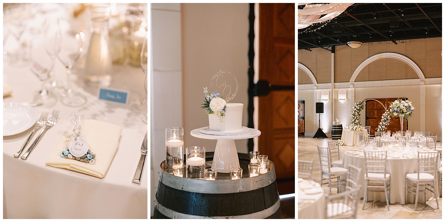 modern blue wedding at casa real