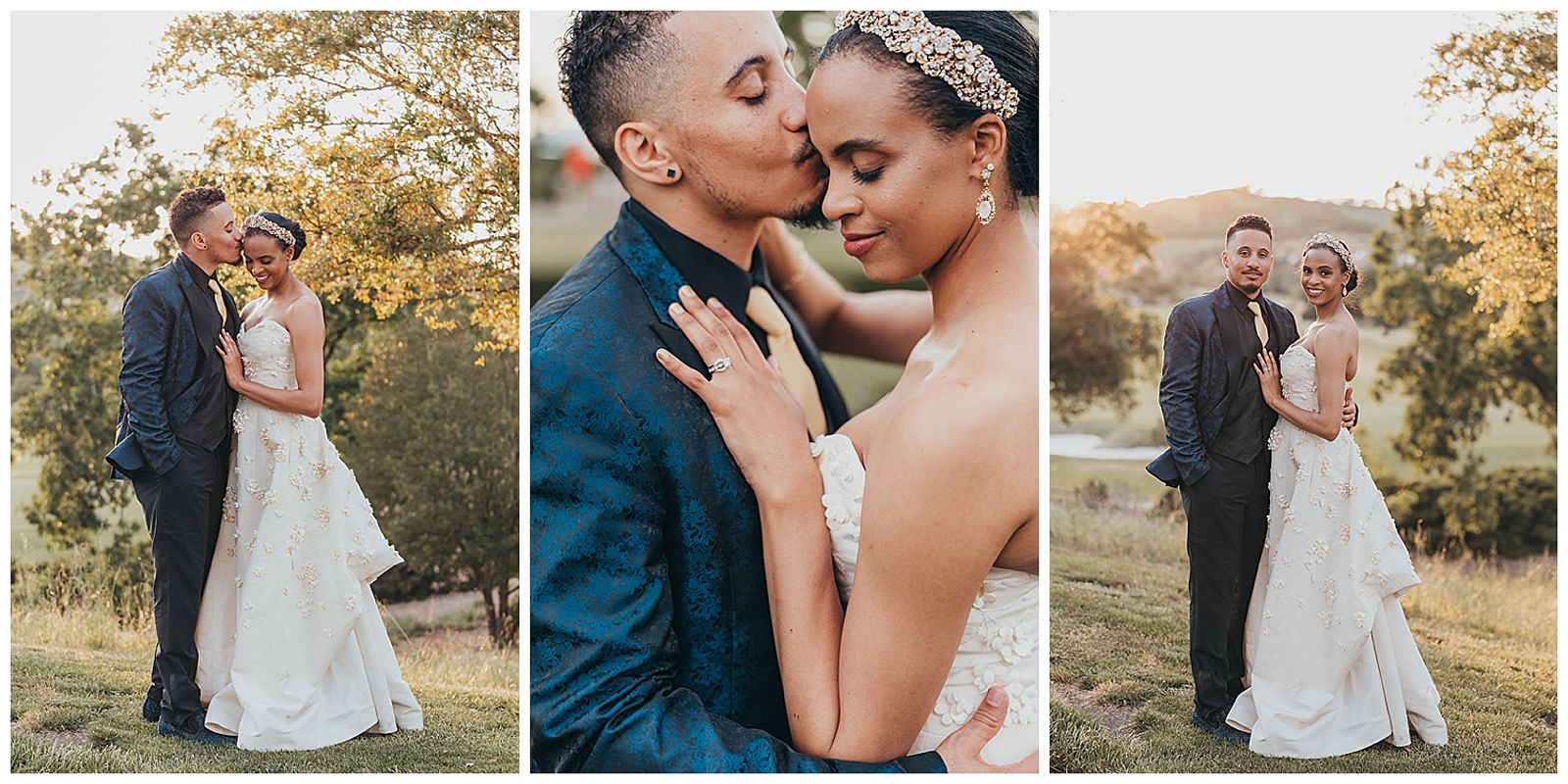 bride and groom A Neutral-Toned, Spring Wedding in Ruby Hill