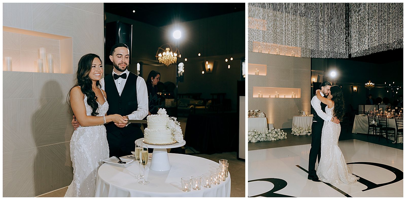 first dance and cake cutting 