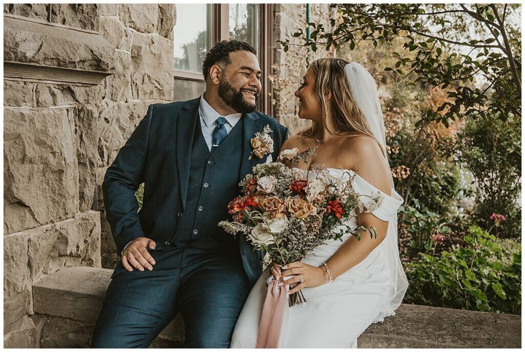 bride and groom portraits