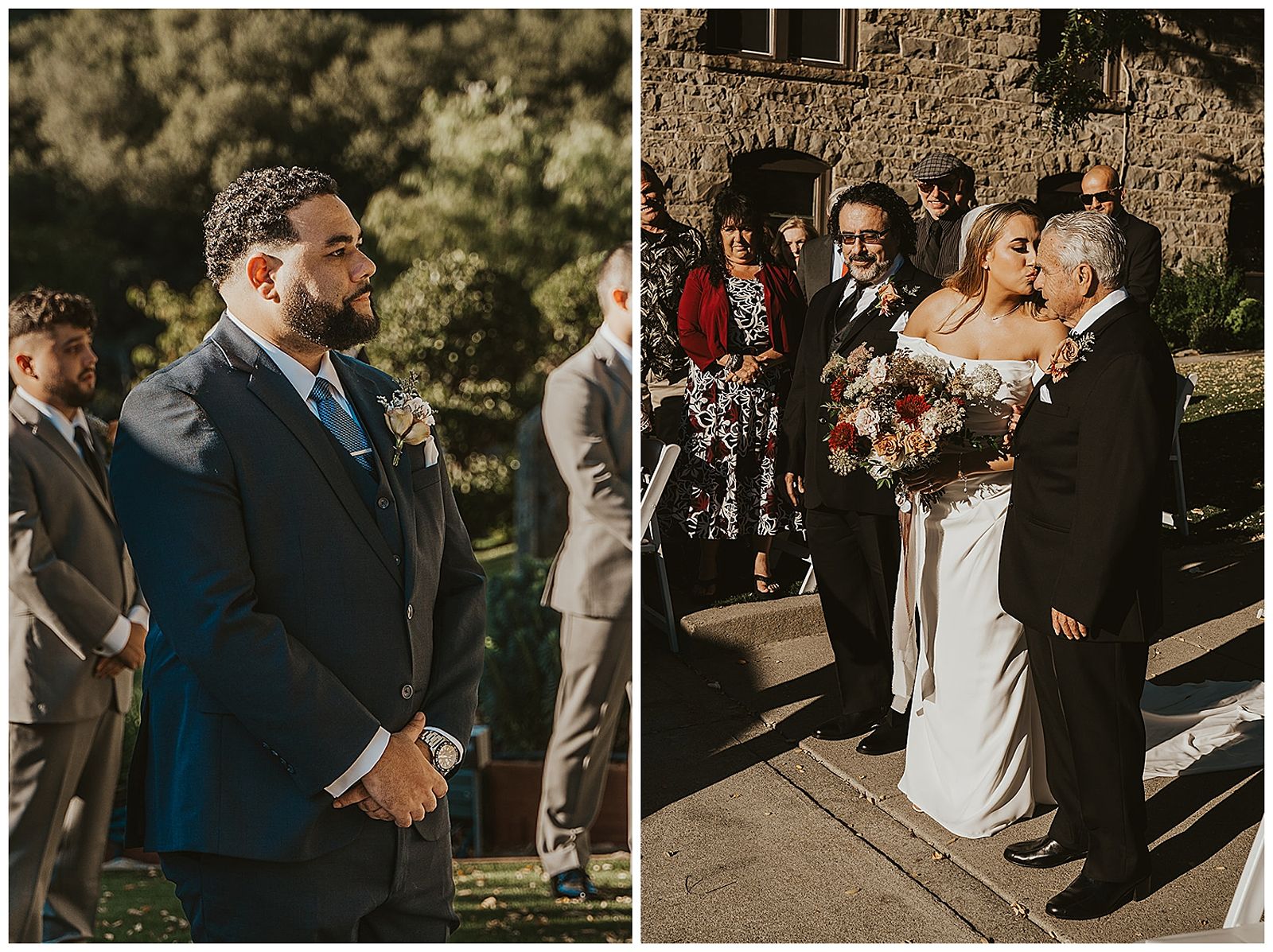 Ellison Vineyards Fall Wedding ceremony