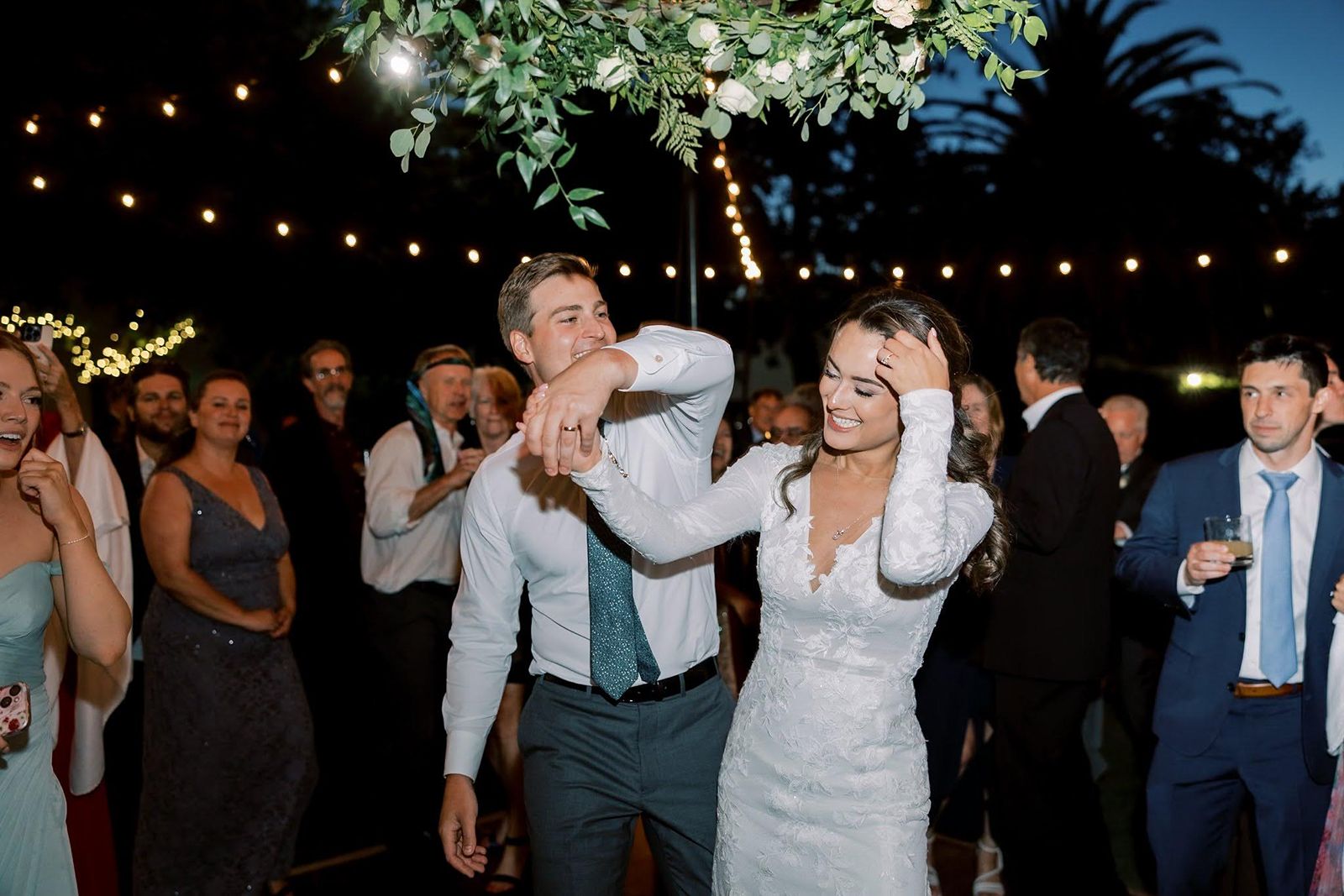 wente vineyards wedding dancing
