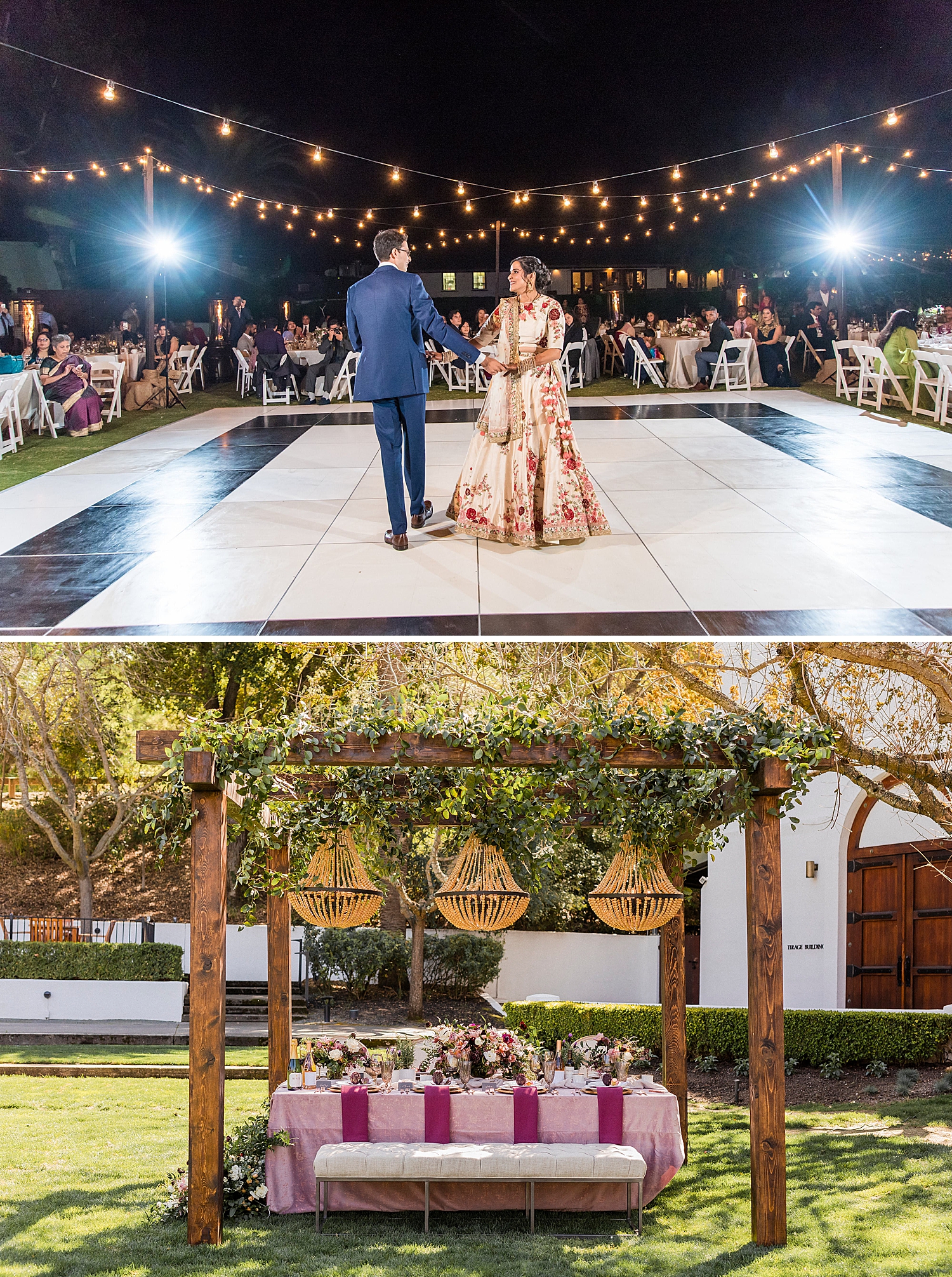 reception at wente vineyards