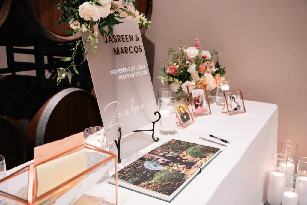 wedding welcome table