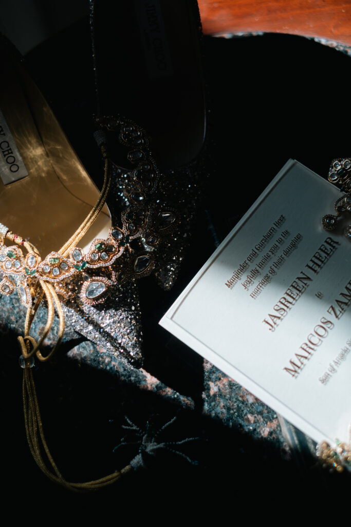 wedding flat lay