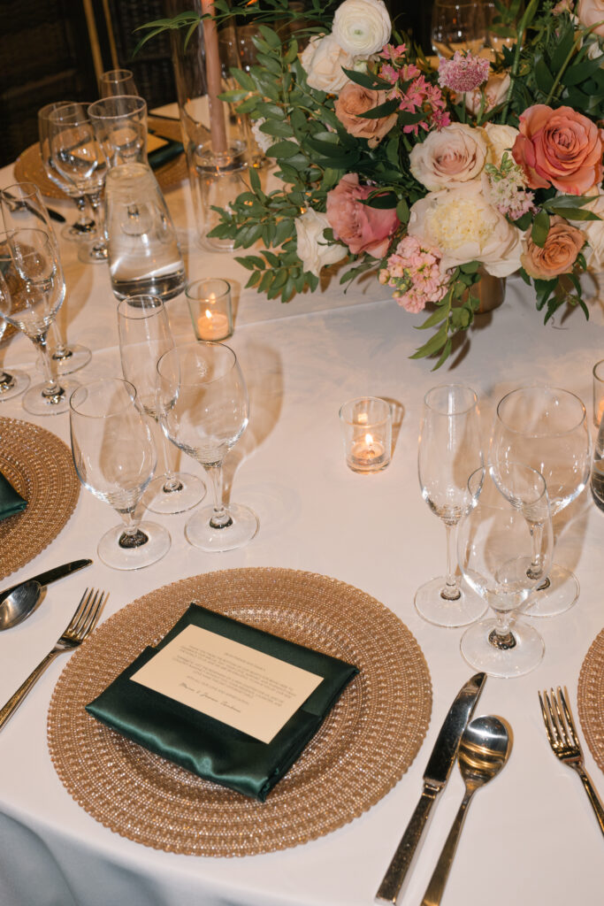 wedding table setting