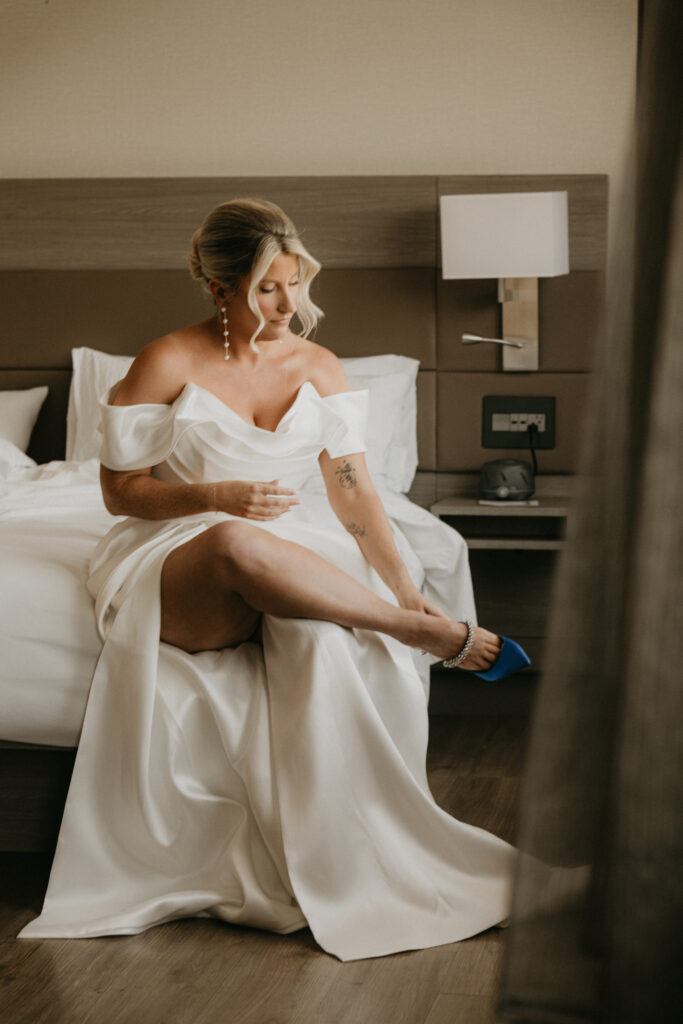 bride getting ready