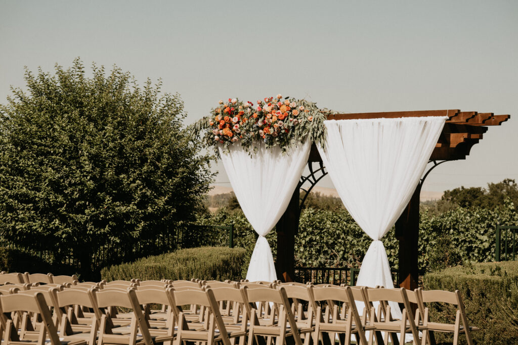 wedding ceremony drapery