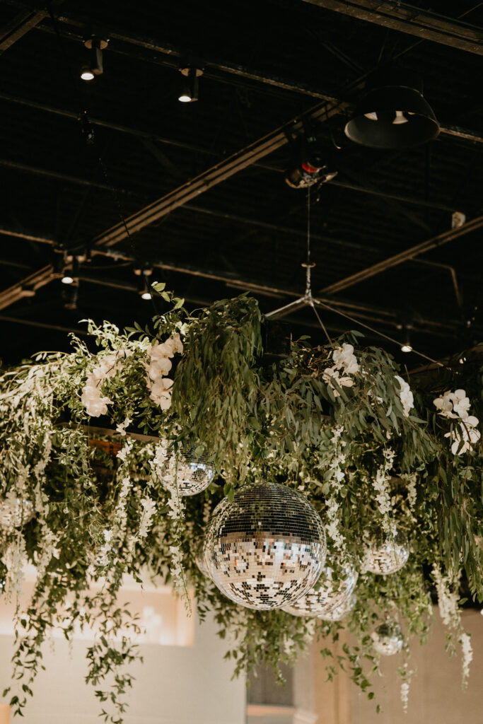 disco-inspired wedding