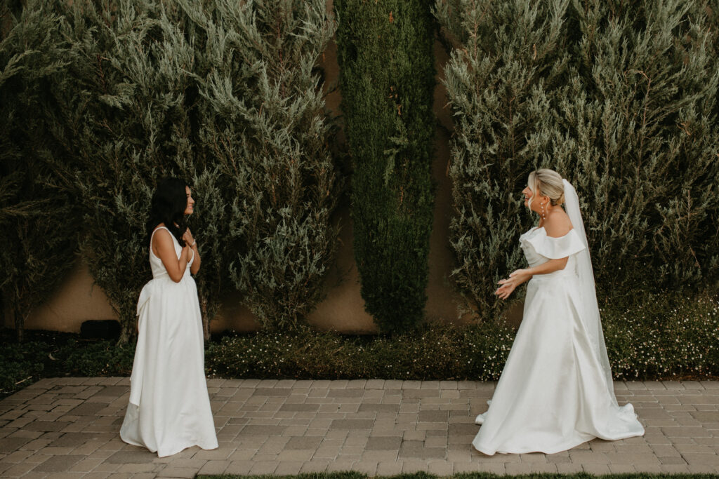 wedding first look