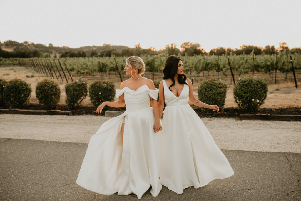 wedding sunset portrait