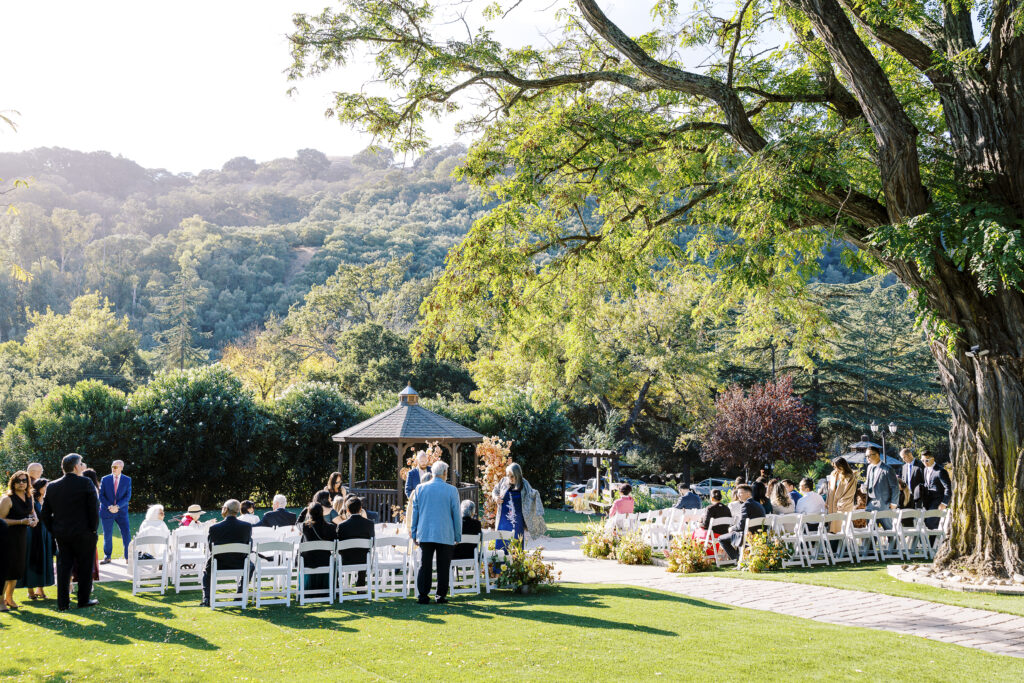 Elliston Vineyards wedding ceremony site