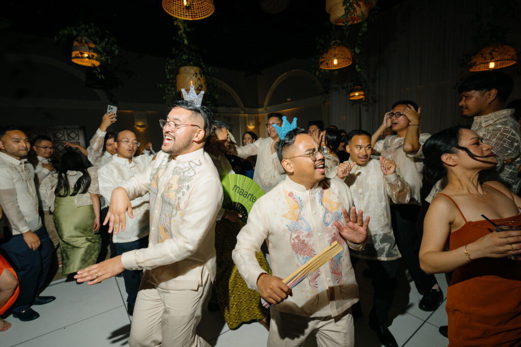 grooms on the dance floor