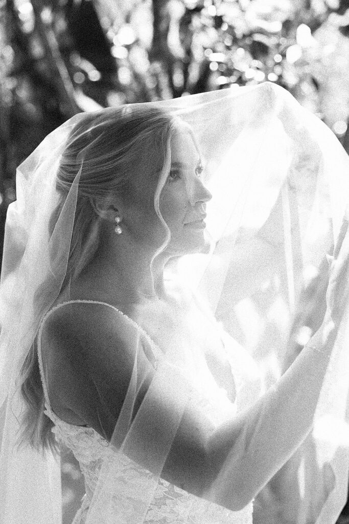 Black and White Wedding Portrait