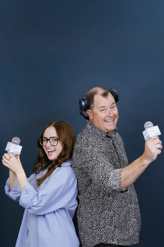 wedding planning podcast hosts